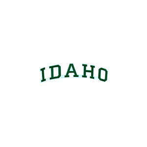 Varsity State Name Idaho in Multicolor Embroidery Patch