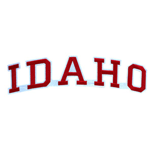 Varsity State Name Idaho in Multicolor Embroidery Patch