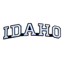 Load image into Gallery viewer, Varsity State Name Idaho in Multicolor Embroidery Patch
