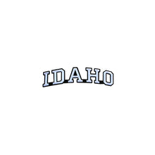 Load image into Gallery viewer, Varsity State Name Idaho in Multicolor Embroidery Patch
