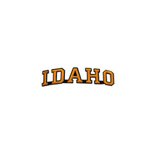 Load image into Gallery viewer, Varsity State Name Idaho in Multicolor Embroidery Patch
