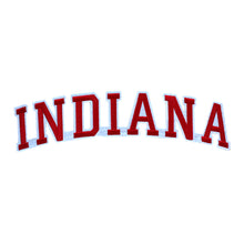 Load image into Gallery viewer, Varsity State Name Indiana in Multicolor Embroidery Patch
