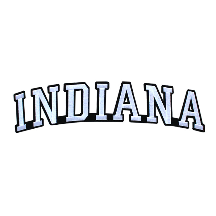 Varsity State Name Indiana in Multicolor Embroidery Patch