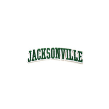 Load image into Gallery viewer, Varsity City Name Jacksonville in Multicolor Embroidery Patch
