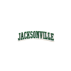 Varsity City Name Jacksonville in Multicolor Embroidery Patch