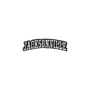 Varsity City Name Jacksonville in Multicolor Embroidery Patch