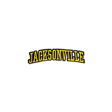 Load image into Gallery viewer, Varsity City Name Jacksonville in Multicolor Embroidery Patch
