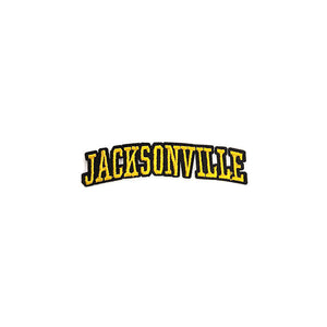 Varsity City Name Jacksonville in Multicolor Embroidery Patch