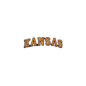 Varsity State Name Kansas in Multicolor Embroidery Patch