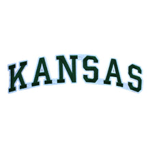 Load image into Gallery viewer, Varsity State Name Kansas in Multicolor Embroidery Patch
