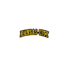 Load image into Gallery viewer, Varsity City Name Kansas City in Multicolor Embroidery Patch
