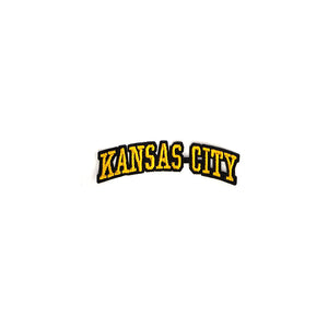 Varsity City Name Kansas City in Multicolor Embroidery Patch