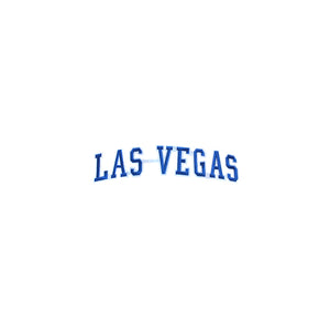 Varsity City Name Las Vegas in Multicolor Embroidery Patch