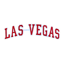 Load image into Gallery viewer, Varsity City Name Las Vegas in Multicolor Embroidery Patch
