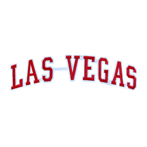 Varsity City Name Las Vegas in Multicolor Embroidery Patch