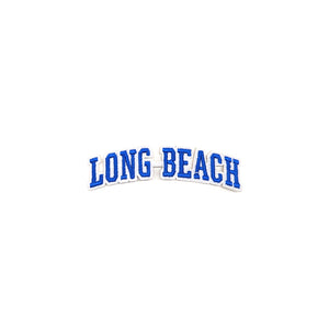 Varsity City Name Long Beach in Multicolor Embroidery Patch