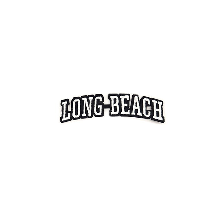 Varsity City Name Long Beach in Multicolor Embroidery Patch