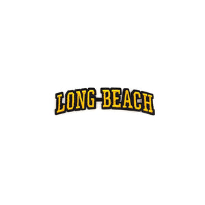 Varsity City Name Long Beach in Multicolor Embroidery Patch