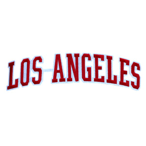 Varsity City Name Los Angeles in Multicolor Embroidery Patch