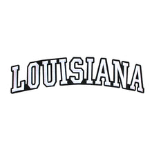 Load image into Gallery viewer, Varsity State Name Louisiana in Multicolor Embroidery Patch
