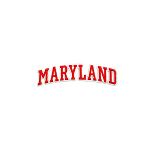 Varsity State Name Maryland in Multicolor Embroidery Patch