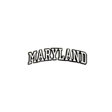 Load image into Gallery viewer, Varsity State Name Maryland in Multicolor Embroidery Patch
