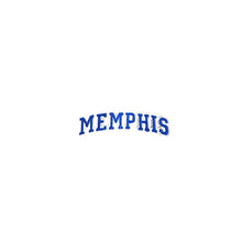 Load image into Gallery viewer, Varsity City Name Memphis in Multicolor Embroidery Patch
