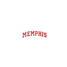 Load image into Gallery viewer, Varsity City Name Memphis in Multicolor Embroidery Patch
