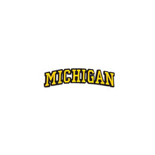 Load image into Gallery viewer, Varsity State Name Michigan in Multicolor Embroidery Patch
