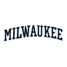 Load image into Gallery viewer, Varsity City Name Milwaukee in Multicolor Embroidery Patch
