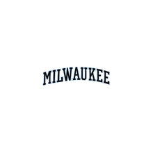 Load image into Gallery viewer, Varsity City Name Milwaukee in Multicolor Embroidery Patch
