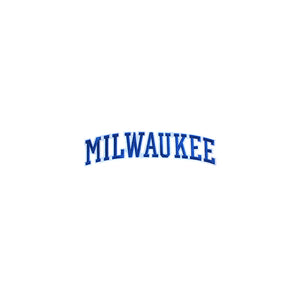 Varsity City Name Milwaukee in Multicolor Embroidery Patch