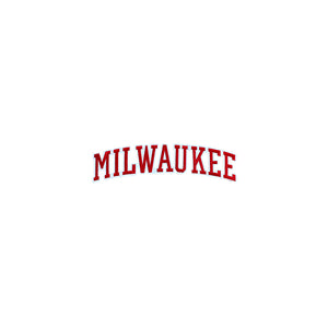 Varsity City Name Milwaukee in Multicolor Embroidery Patch