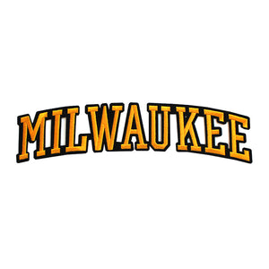 Varsity City Name Milwaukee in Multicolor Embroidery Patch