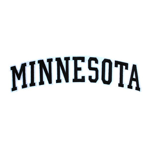 Varsity State Name Minnesota in Multicolor Embroidery Patch