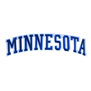 Varsity State Name Minnesota in Multicolor Embroidery Patch