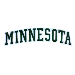 Varsity State Name Minnesota in Multicolor Embroidery Patch