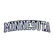 Load image into Gallery viewer, Varsity State Name Minnesota in Multicolor Embroidery Patch
