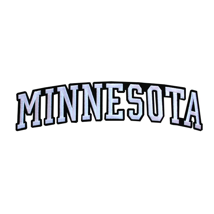 Varsity State Name Minnesota in Multicolor Embroidery Patch