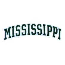 Load image into Gallery viewer, Varsity State Name Mississippi in Multicolor Embroidery Patch
