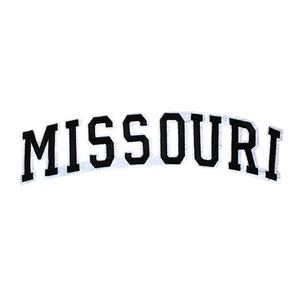 Varsity State Name Missouri in Multicolor Embroidery Patch