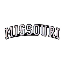 Load image into Gallery viewer, Varsity State Name Missouri in Multicolor Embroidery Patch
