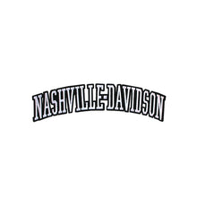 Load image into Gallery viewer, Varsity City Name Nashville Davison in Multicolor Embroidery Patch
