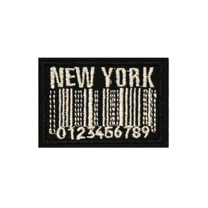 NEW YORK Barcode Embroidery Patch