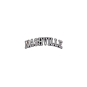 Varsity City Name Nashville in Multicolor Embroidery Patch