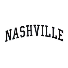 Load image into Gallery viewer, Varsity City Name Nashville in Multicolor Embroidery Patch
