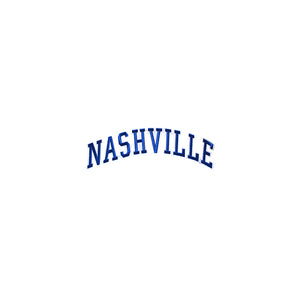 Varsity City Name Nashville in Multicolor Embroidery Patch