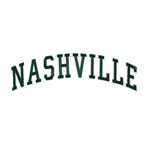 Varsity City Name Nashville in Multicolor Embroidery Patch