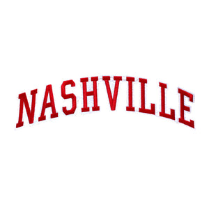 Varsity City Name Nashville in Multicolor Embroidery Patch