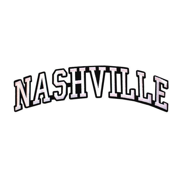 Varsity City Name Nashville in Multicolor Embroidery Patch